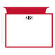 Essential Border Monogram Flat Note Cards Image 5 of 6